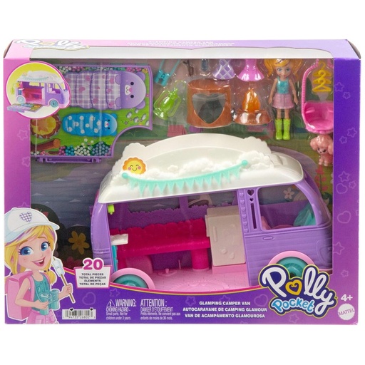 Polly Pocket Glamping Camper Van Playset