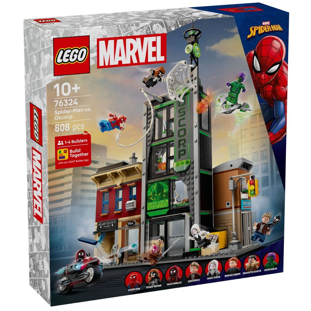LEGO 76324 Marvel SpiderMan vs. Oscorp