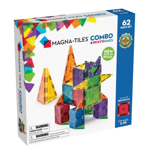 Magna Tiles Combo + microMAGS  62 Pc set
