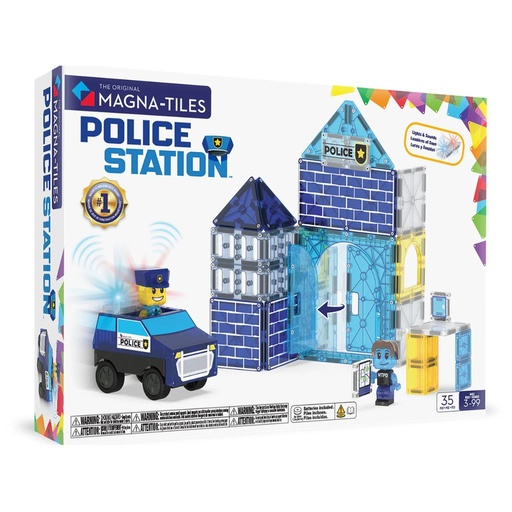 Magna Tiles Police Station