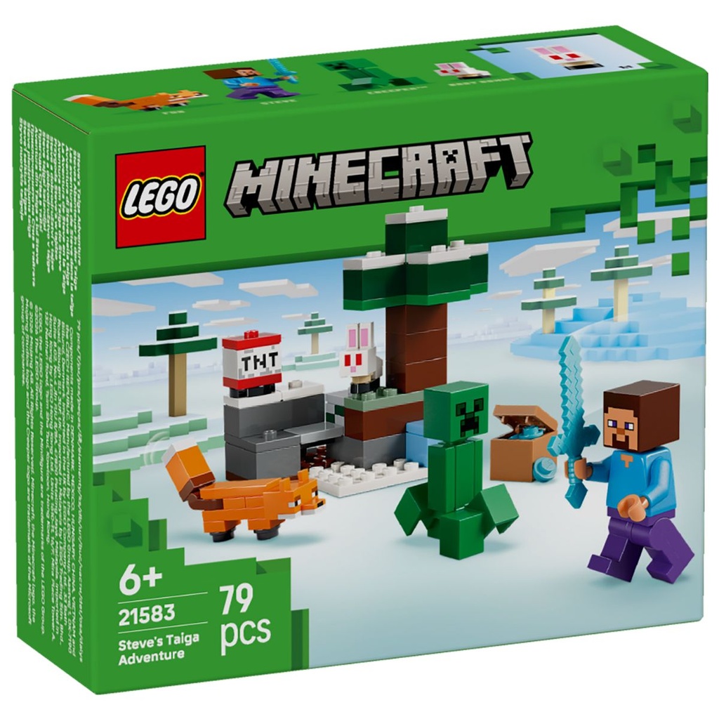LEGO 21583 Minecraft Steve’s Taiga Adventure