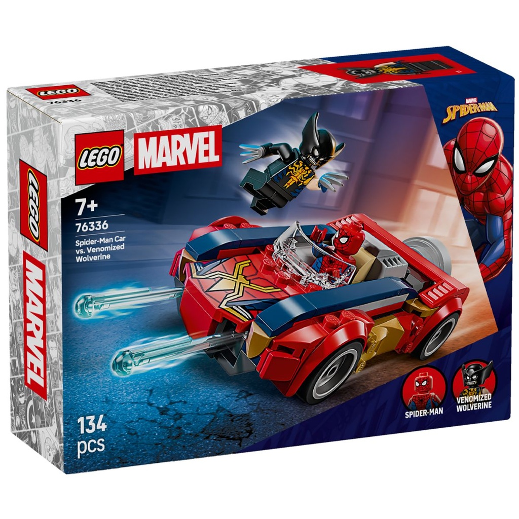 LEGO 76336 Marvel Spider-Man Car vs. Venomized Wolverine