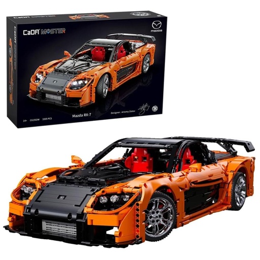 CaDA C61502W R/C 1:8 Mazda RX-7 Building Set