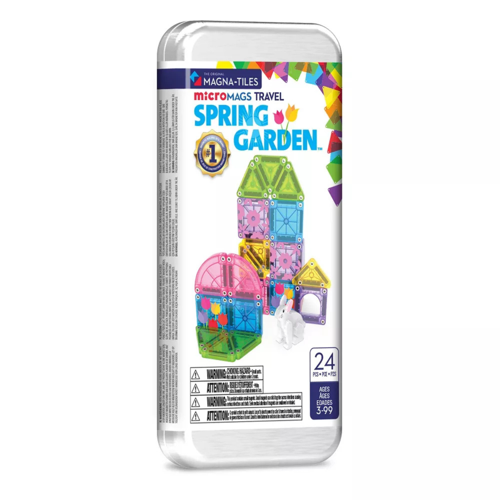 Magna Tiles Micro Mags  Spring Garden Travel  Set 24Pc