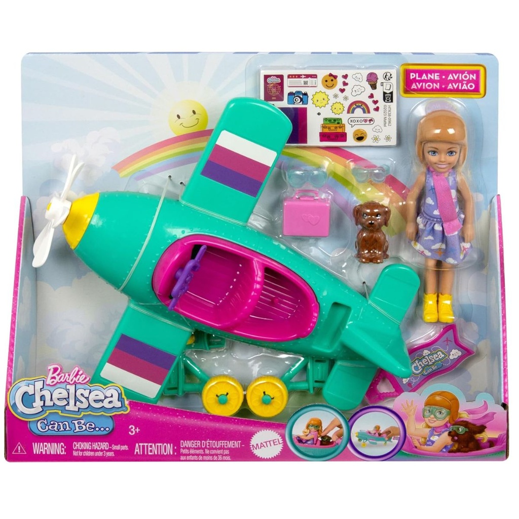Barbie Chelsea Can Be Doll and Plane Playset (Dents/Creases on Pkg)