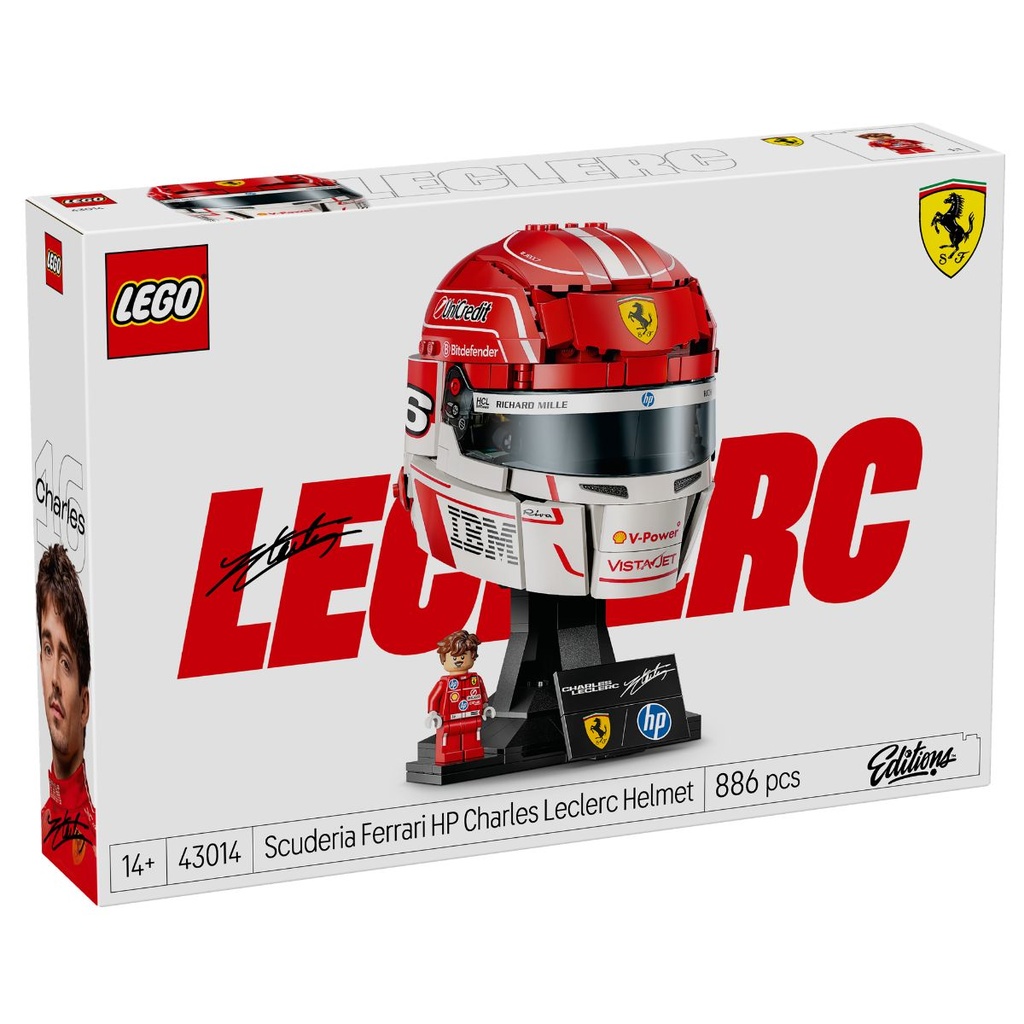 LEGO 43014 Editions Scuderia Ferrari HP Charles Leclerc Helmet