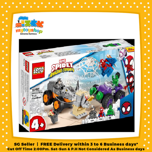 LEGO 10782 Spidey Hulk vs Rhino Truck Showdown
