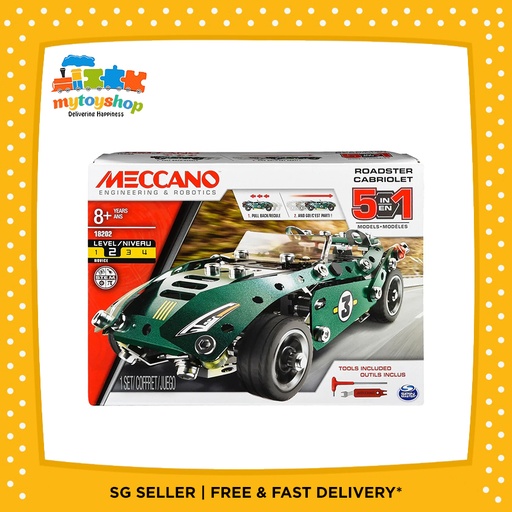 Meccano Roadster Cabriolet 5 in 1