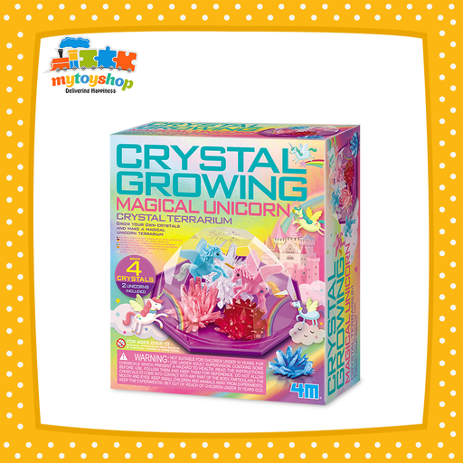 Crystal Growing Unicorn Terrarium