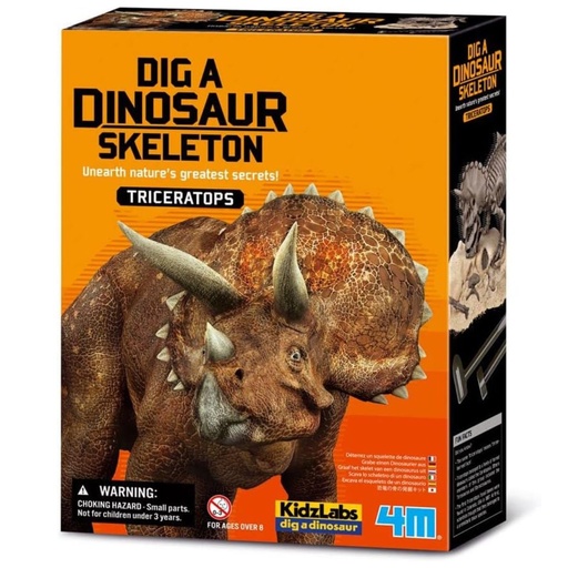 4M Dig A Dinosaur Skeleton Triceratops