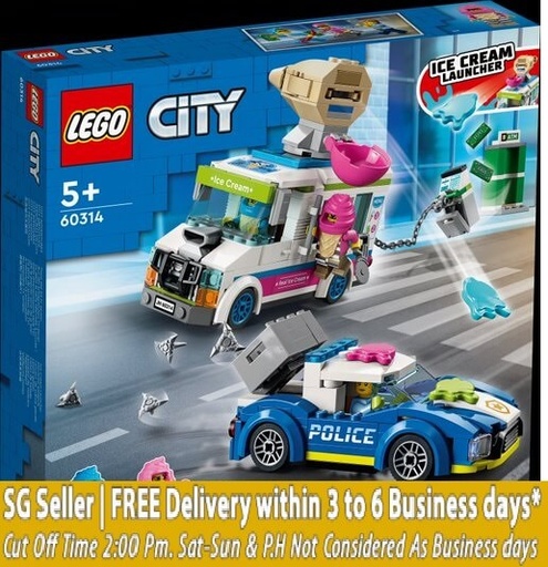 LEGO City 60314 Ice cream Truck Police Chase