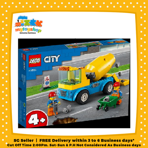 LEGO 60325 City Cement Mixer Truck