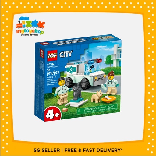 LEGO City Great Vehicles 60382 Vet Van Rescue