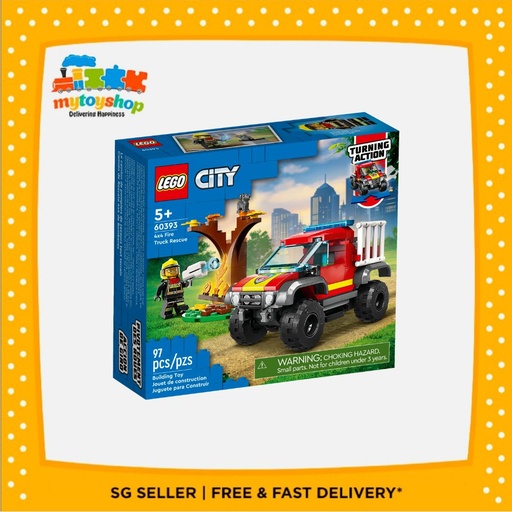 LEGO 60393 City 4x4 Fire Truck Rescue