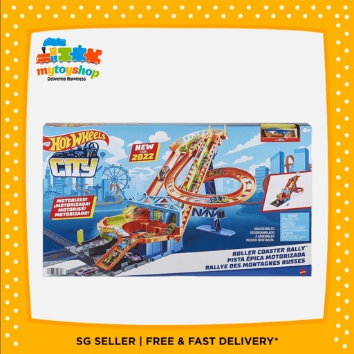 Hot Wheels City Roller Coaster Rally Playset