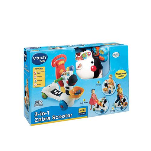 VTech 3In1 Zebra Learning Scooter