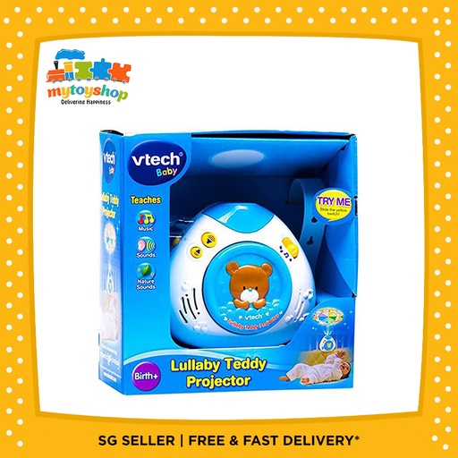 VTech Lullaby Teddy Projector Blue