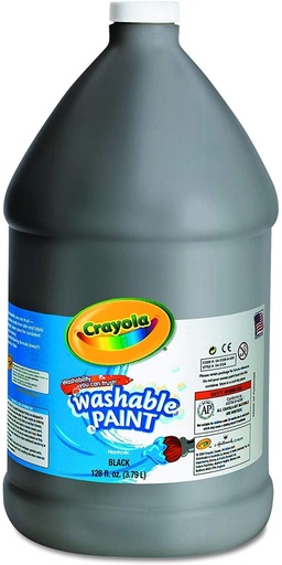 Crayola 128 oz Washable Black Paint (3.79 litres)