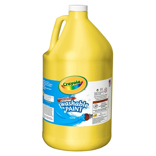 Crayola 128 oz Washable Yellow Paint (3.79 litres)