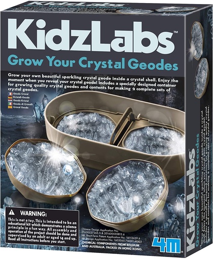 4M KidzLabs Crystal Geode Growing Kit