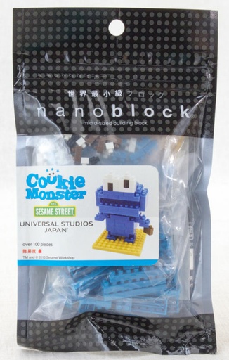 Kawada Nanoblock Universal Studios Japan USJ Sesame Street Cookie Monster