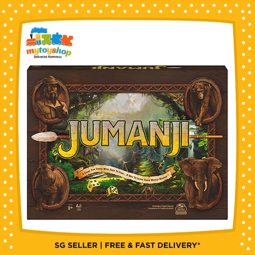 Jumanji The Classic Scary Adventure Family Board Game (French n English Boards)