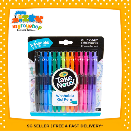 Crayola Take Note Washable Gel Pens (14 Piece)