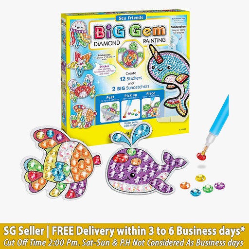 Creativity for Kids Big Gem Diamond Painting Sea Friends