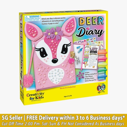 Creativity for Kids Deer Diary with Lock