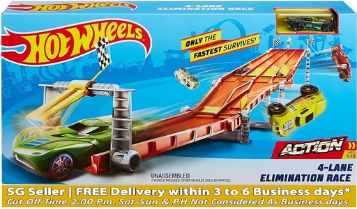 HotWheels 4 Lane Raceway Elimination Race Playset