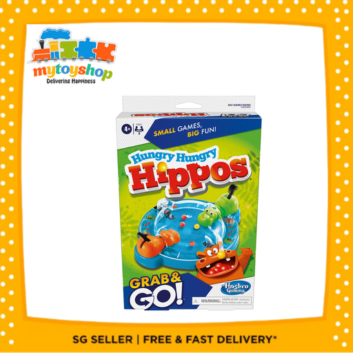 Hasbro Gaming Hungry Hungry Hippos Grab n Go Travel Sized Game