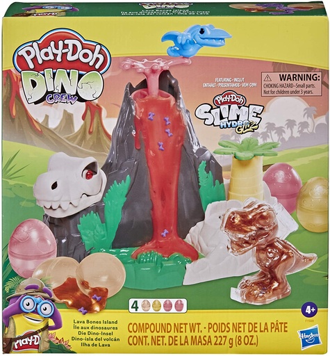 Play-Doh Slime Dino Crew Lava Bones Island Volcano Playset Playdoh