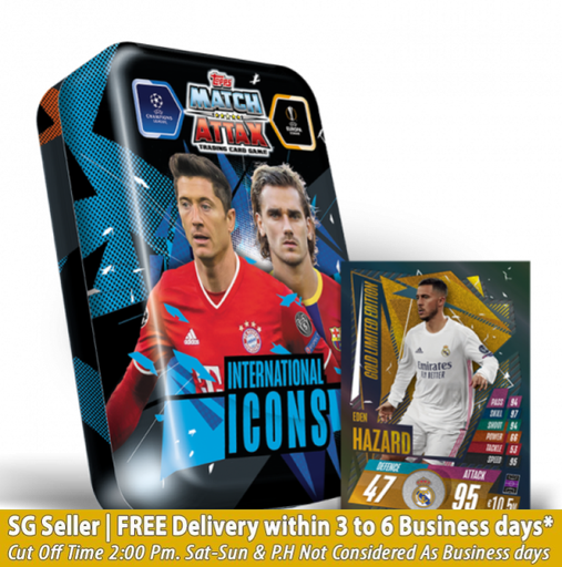 Match Attax UEFA Champions League INTERNATIONAL ICONS MEGA Tin 2020/21