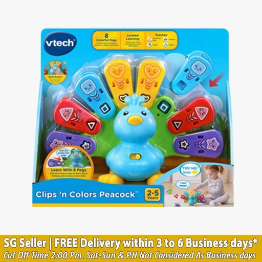 Vtech Feathers n Feelings Peacock ( Minor Crease on Packaging)