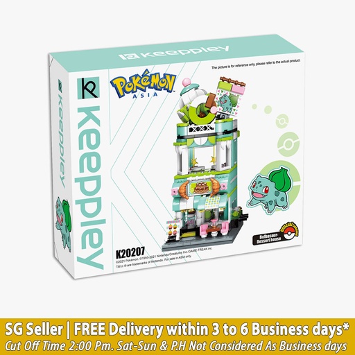 Qman Keeppley Pokémon Bulbasaur Dessert House