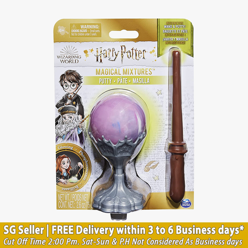 Wizarding World Harry Potter Magical Mixtures Glow in The Dark Putty and Harry Potter Wand