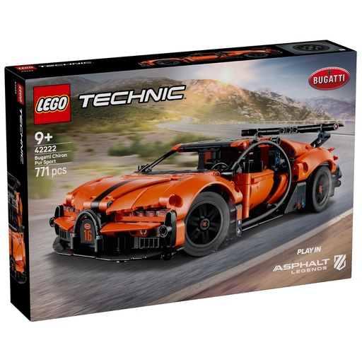 LEGO 42222 Technic Bugatti Chiron Pur Sport Hypercar