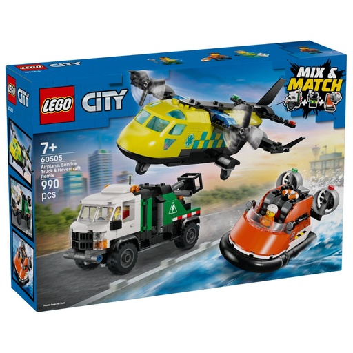 LEGO 60505 City Airplane, Service Truck &amp; Hovercraft Remix